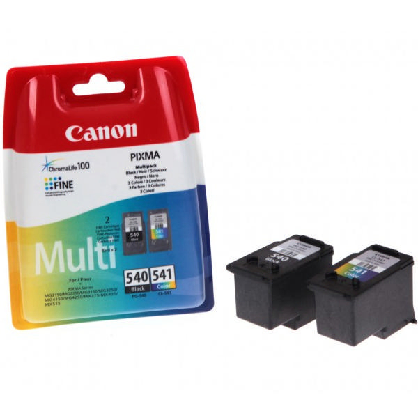 Canon PG540/CL541 Black/Colour Inkjet Cartridges with RFID sec Canon PG540/CL541 Black/Colour Inkjet Cartridges with RFID sec