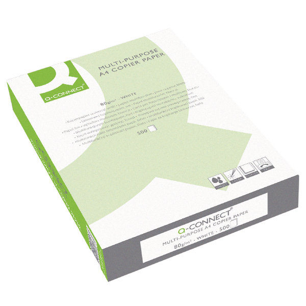 QConnect White A4 80gsm Copier Paper (2500 Pack) KF01087