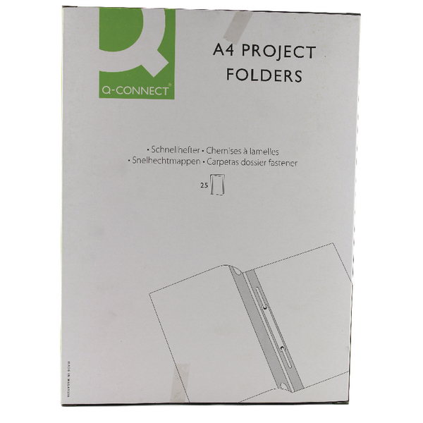 QConnect Blue A4 Project Folder (25 Pack) KF01454