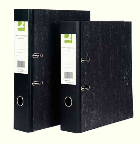 QConnect Black A4 Lever Arch File (10 Pack) KF20001