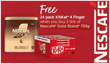 Free 24 pack of KitKats