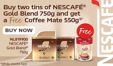 Buy two tins and get Coffee Mate FREE!