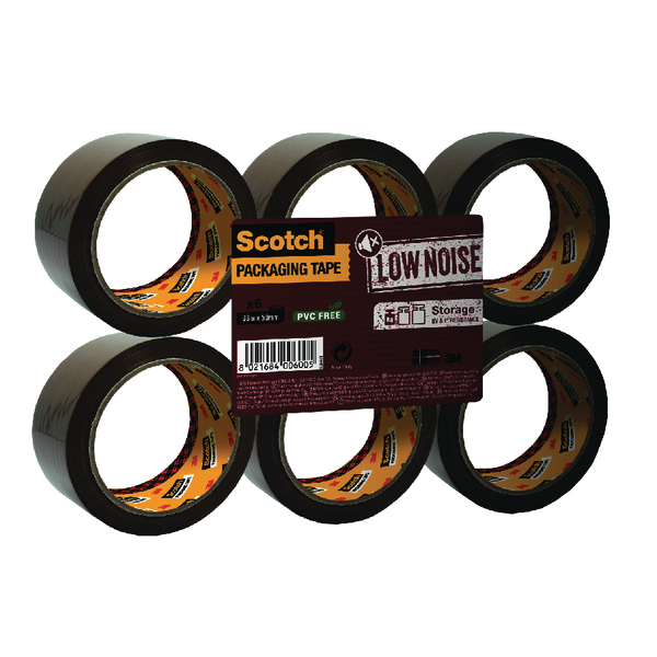 Scotch Buff Low Noise Tape 48mm x 66m (6 Pack) 3120B4866