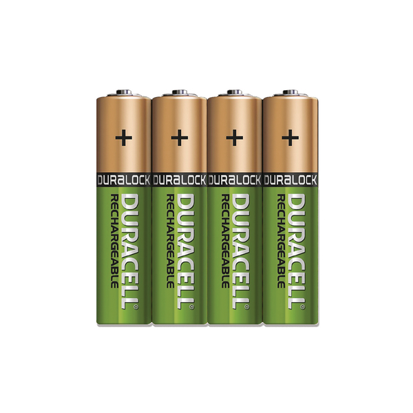 Duracell Stay Charged Rechargeable AAA NiMH 750mAh Batteries (4