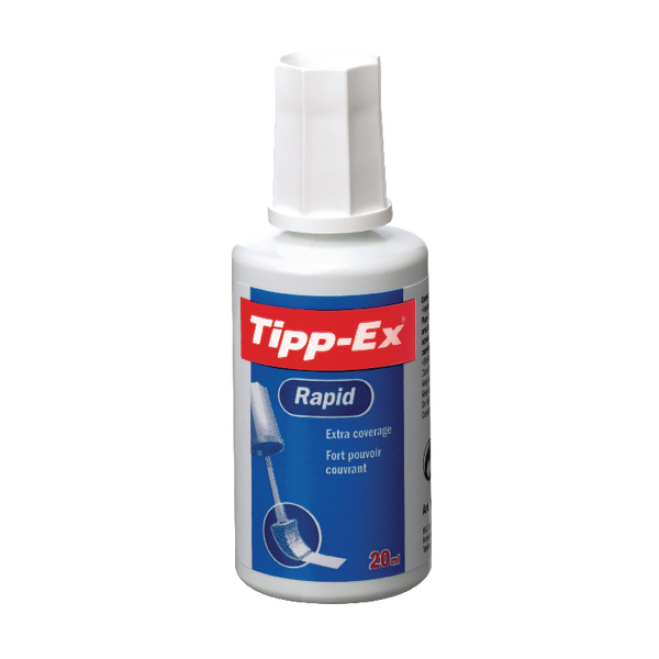 TippEx White Rapid Correction Fluid 20ml (10 Pack) 885992